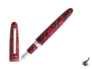 Esterbrook Estie Oversize Scarlet Fountain Pen, Palladium trim, ESC926