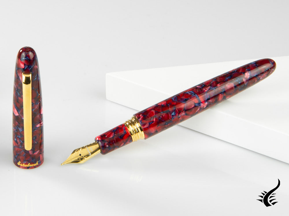 Esterbrook Estie Oversize Scarlet Fountain Pen, Red, Gold plated, ESC906