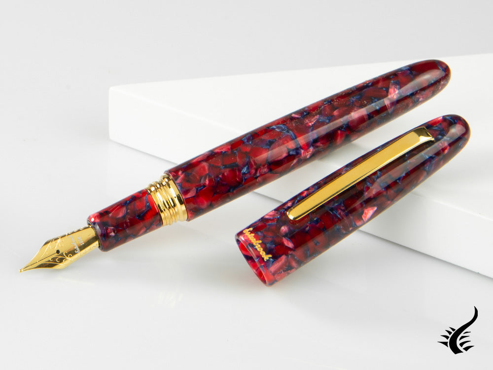 Esterbrook Estie Oversize Scarlet Fountain Pen, Red, Gold plated, ESC906