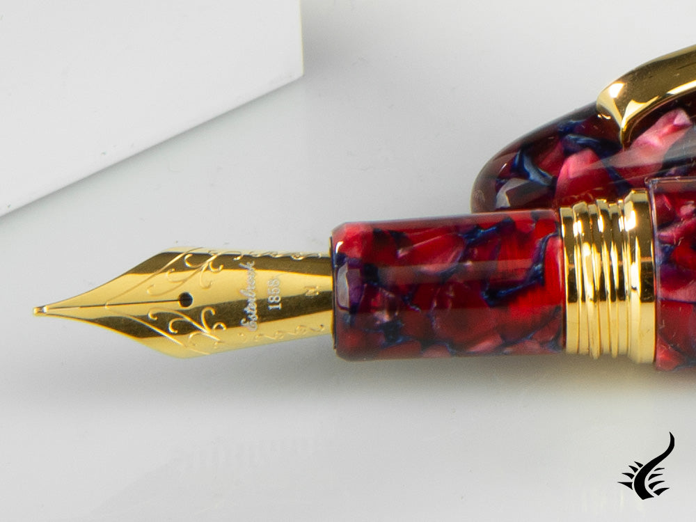 Esterbrook Estie Oversize Scarlet Fountain Pen, Red, Gold plated, ESC906