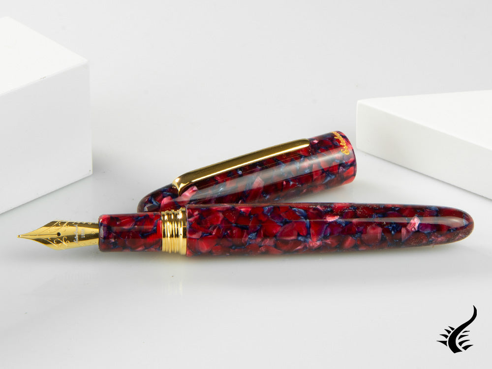 Esterbrook Estie Oversize Scarlet Fountain Pen, Red, Gold plated, ESC906