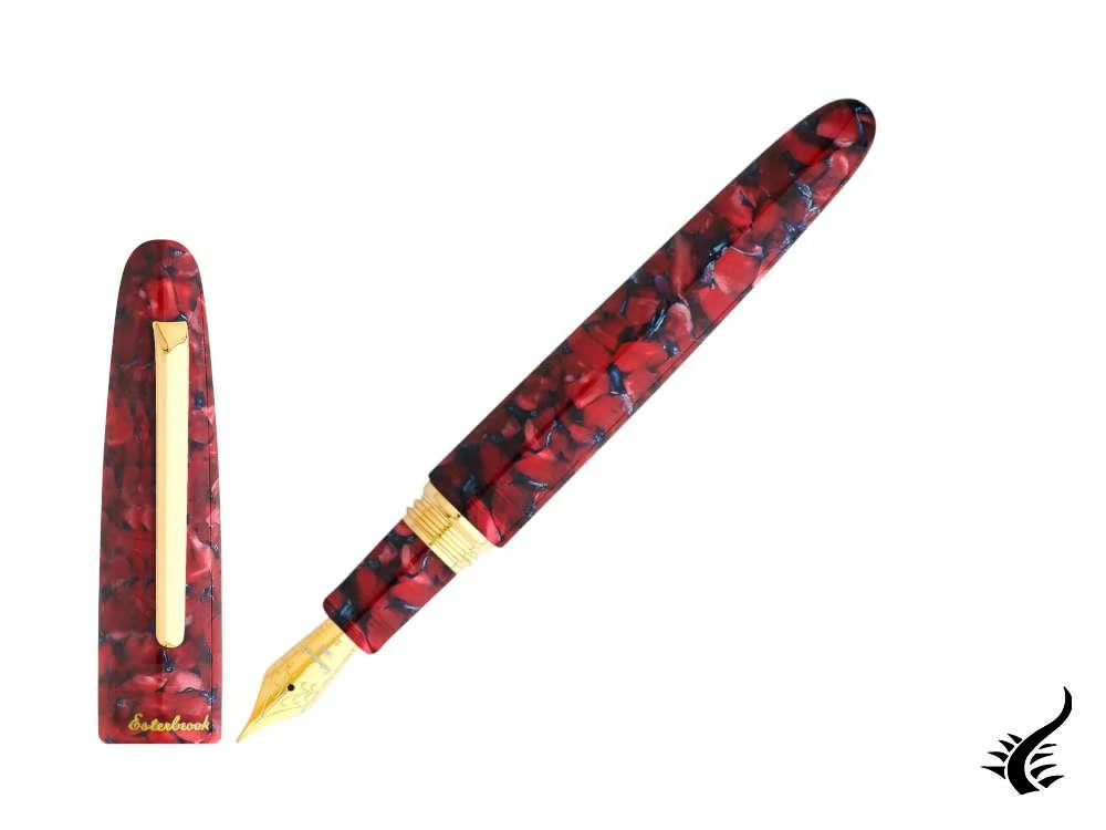 Esterbrook Estie Oversize Scarlet Fountain Pen, Red, Gold plated, ESC906