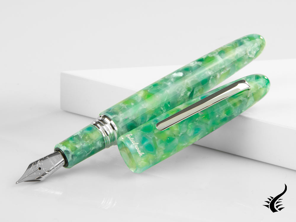 Esterbrook Estie Oversize Sea Glass Fountain Pen, Chrome Trim, ESG826