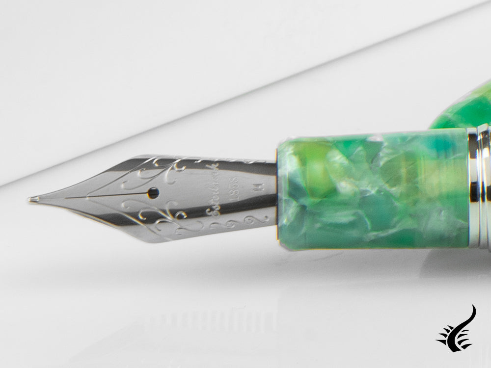 Esterbrook Estie Oversize Sea Glass Fountain Pen, Chrome Trim, ESG826