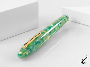 Esterbrook Estie Oversize Sea Glass Fountain Pen, Gold plated, ESG806