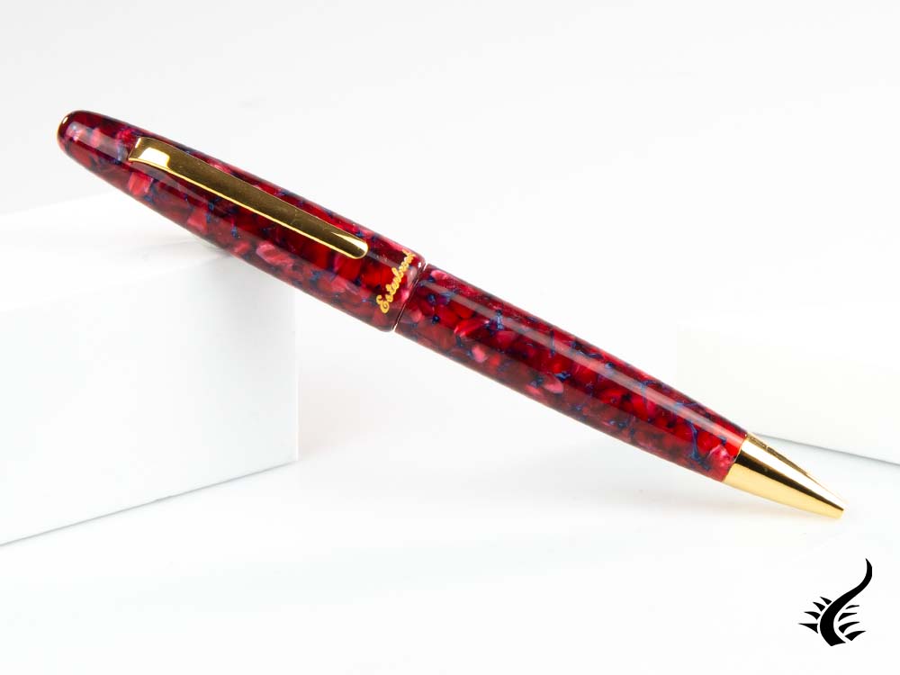 Esterbrook Estie Scarlet Ballpoint pen, Resin, Gold plated, ESC919