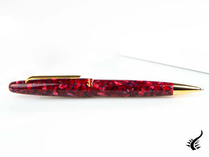 Stylo à bille Esterbrook Estie Scarlet, Résine, Plaqué or, ESC919