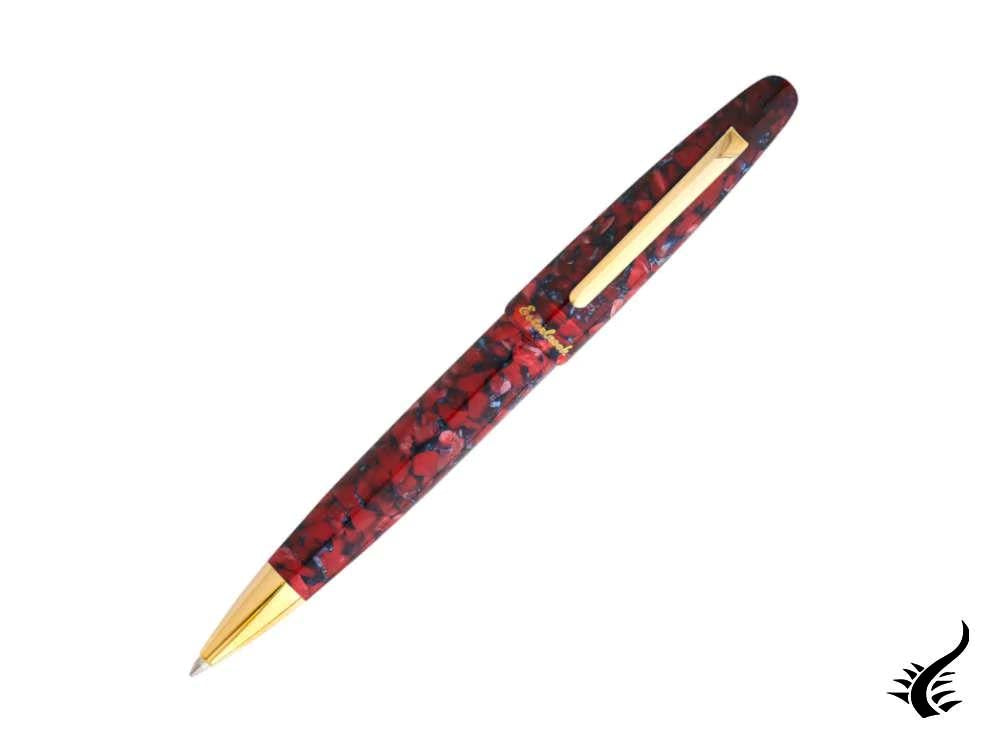 Stylo à bille Esterbrook Estie Scarlet, Résine, Plaqué or, ESC919