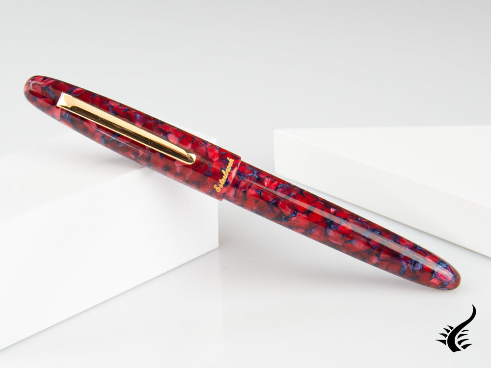 Esterbrook Estie Scarlet Fountain Pen, Resin, Red, Gold plated, ESC916