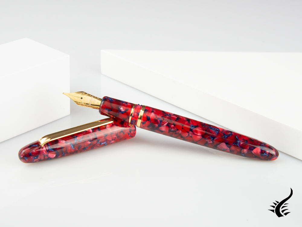 Esterbrook Estie Scarlet Fountain Pen, Resin, Red, Gold plated, ESC916