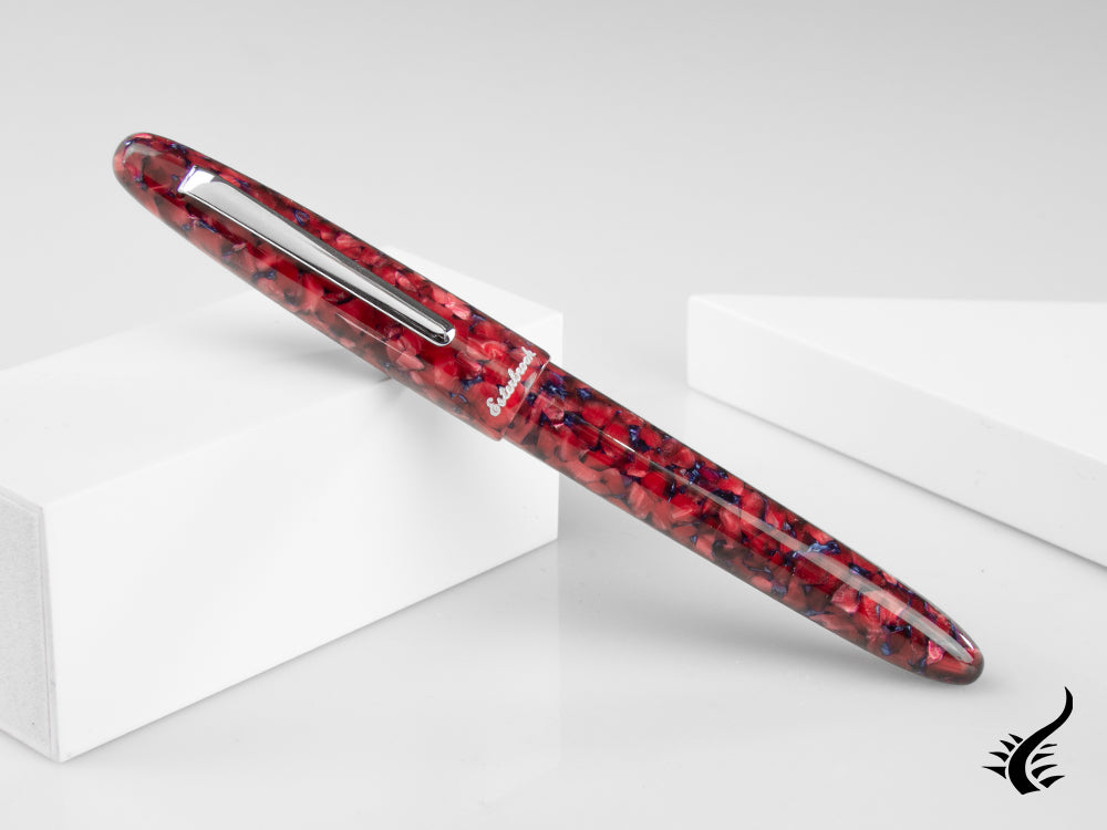 Esterbrook Estie Scarlet Fountain Pen, Resin, Red, Palladium, ESC936