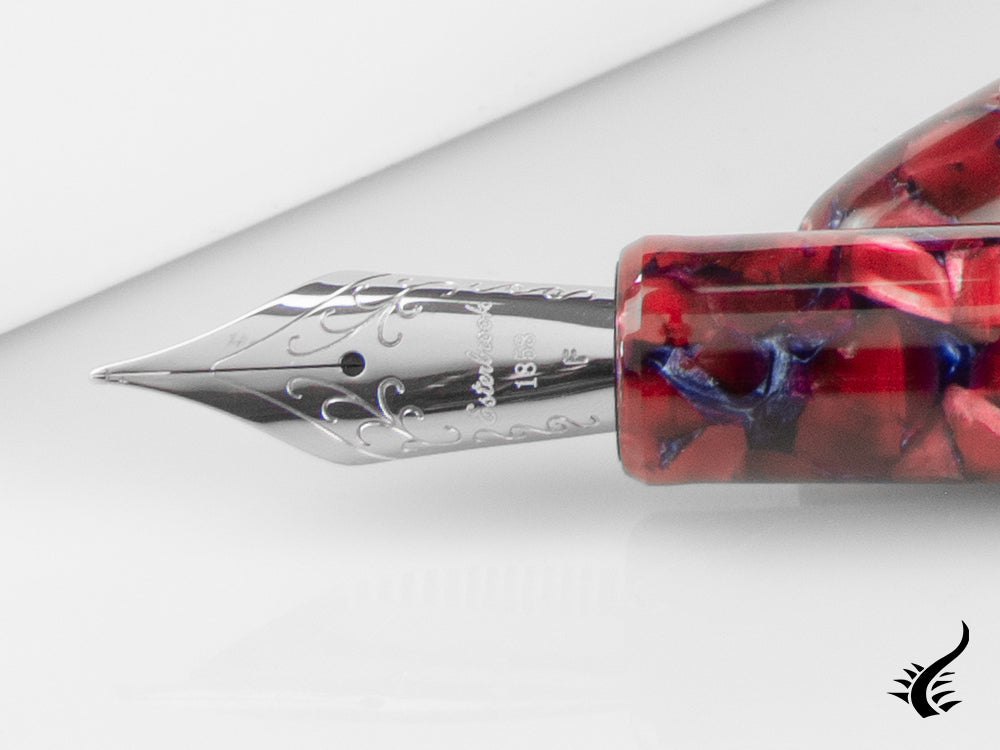 Esterbrook Estie Scarlet Fountain Pen, Resin, Red, Palladium, ESC936