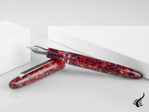 Esterbrook Estie Scarlet Fountain Pen, Resin, Red, Palladium, ESC936