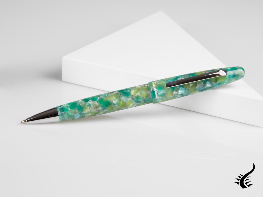 Esterbrook Estie Sea Glass Ballpoint pen, Resin, Chrome Trim, ESG829