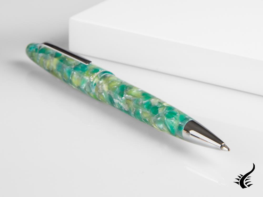 Esterbrook Estie Sea Glass Ballpoint pen, Resin, Chrome Trim, ESG829