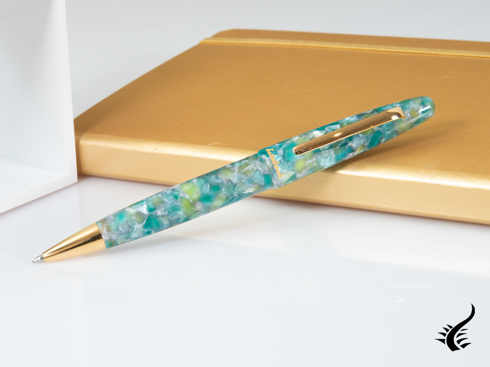 Esterbrook Estie Sea Glass Ballpoint pen, Resin, Gold plated, ESG819