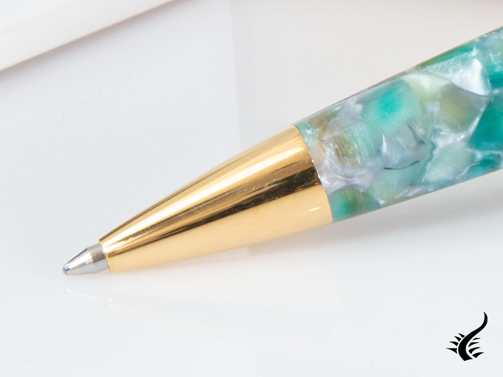 Esterbrook Estie Sea Glass Ballpoint pen, Resin, Gold plated, ESG819