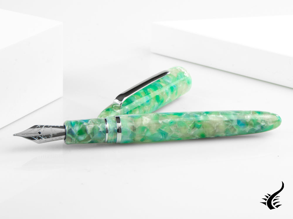 Esterbrook Estie Sea Glass Fountain Pen, Chrome Trim, ESG836