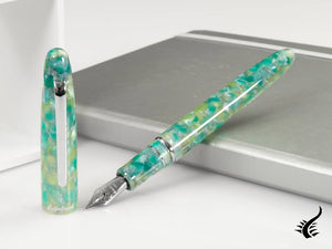 Esterbrook Estie Sea Glass Fountain Pen, Chrome Trim, ESG836