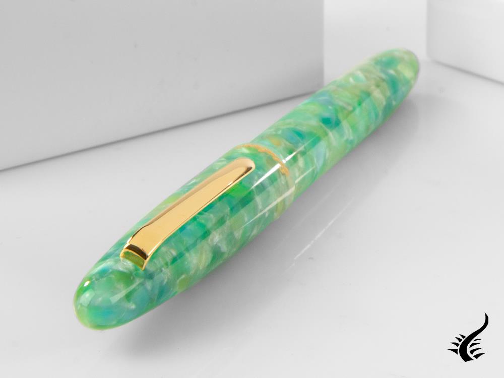 Stylo plume Esterbrook Estie Sea Glass, plaqué or, ESG816