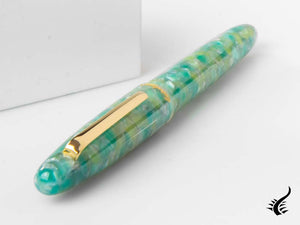 Esterbrook Estie Sea Glass Rollerball pen, Resin, Green, Gold plated, ESG817