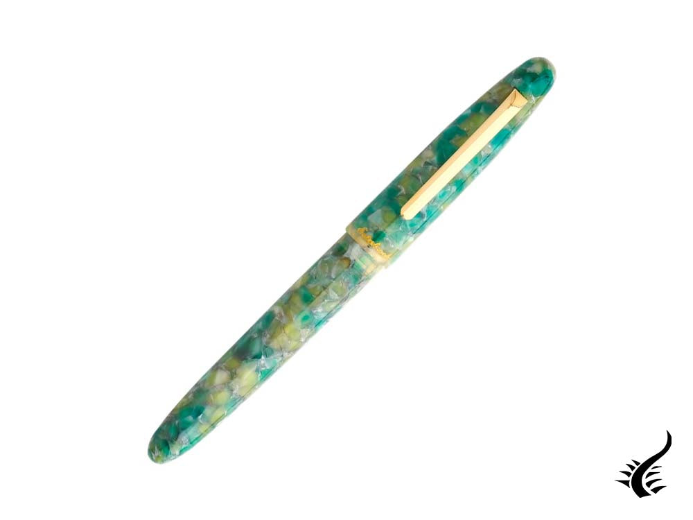 Esterbrook Estie Sea Glass Rollerball pen, Resin, Green, Gold plated, ESG817