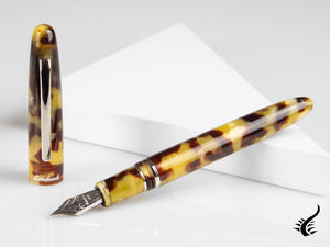 Esterbrook Estie Tortoise Fountain Pen, Resin, Chrome Trim, E126