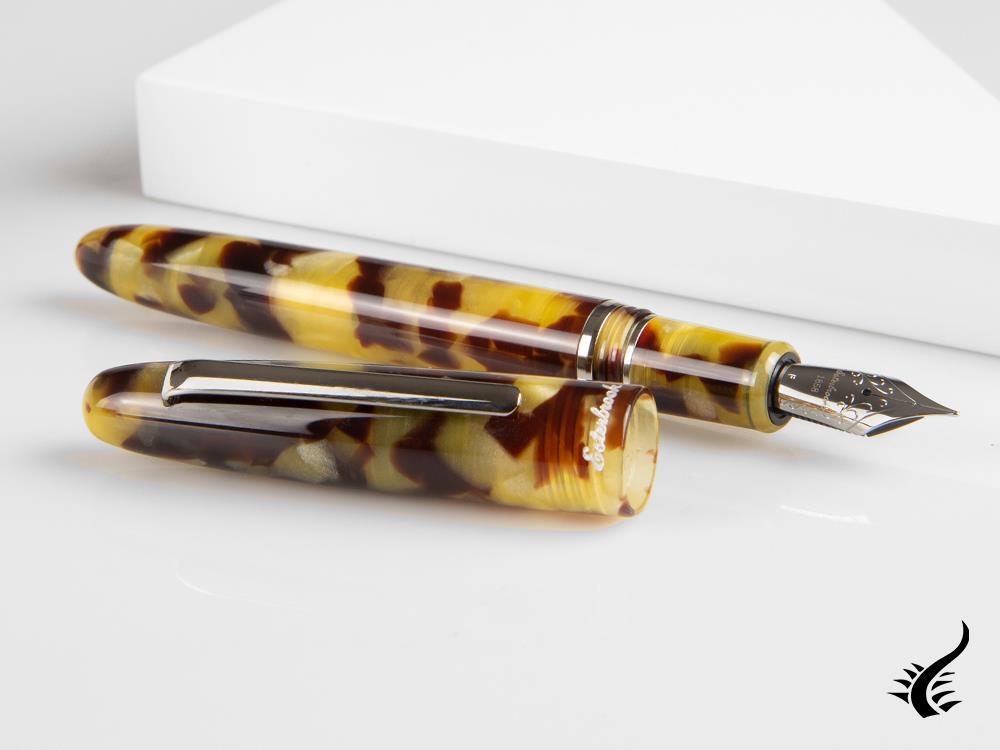 Esterbrook Estie Tortoise Fountain Pen, Resin, Chrome Trim, E126