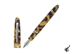 Esterbrook Estie Tortoise Fountain Pen, Resin, Chrome Trim, E126