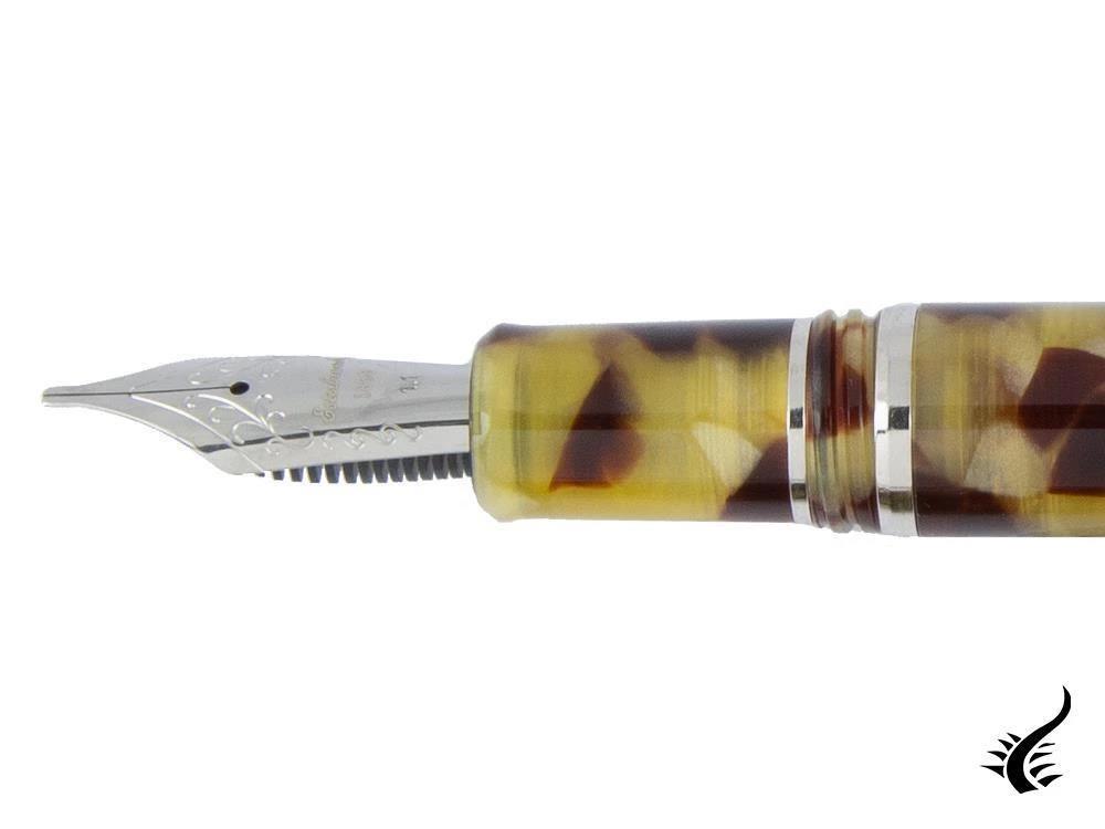 Esterbrook Estie Tortoise Fountain Pen, Resin, Chrome Trim, E126