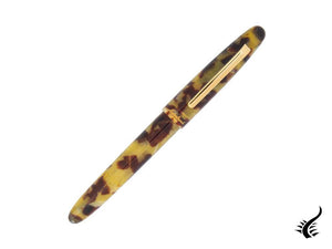 Stylo roller Esterbrook Estie Tortoise, Résine, Marron, Plaqué or, E137