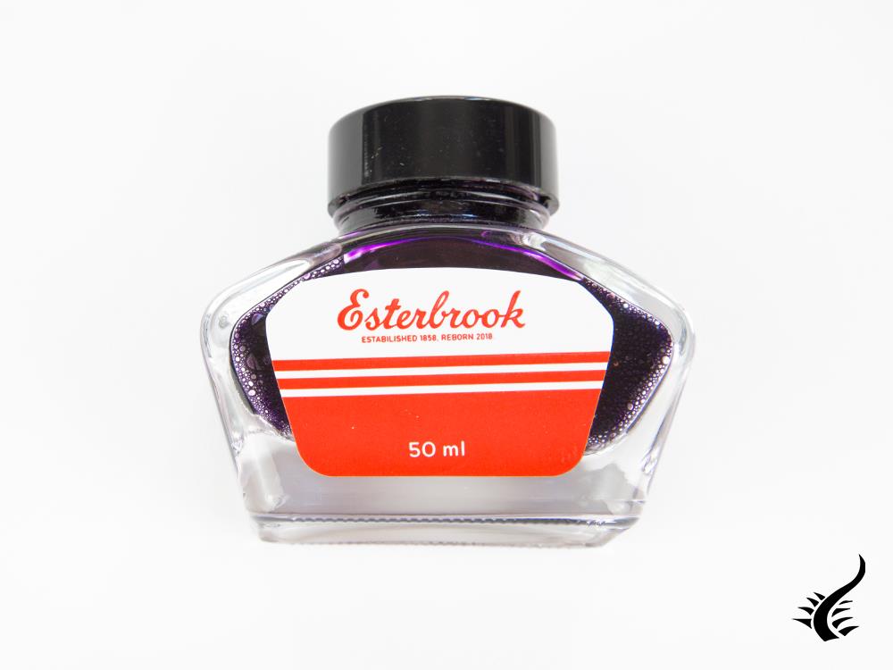 Bouteille d'encre Esterbrook Lilas, Violet, 50 ml, Cristal, EINK-SHIMM-LILAC