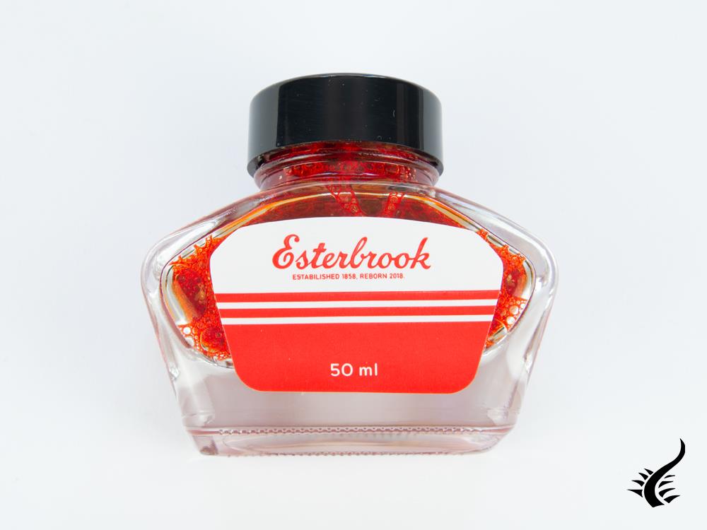 Bouteille d'encre Esterbrook Mandarine, Orange, 50 ml, Cristal, EINK-SHIMM-TANGERINE