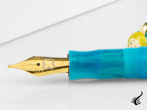 Esterbrook JR Blue Breeze Fountain Pen, Marbled resin, Blue, EJRBB