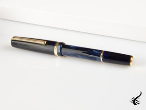 Stylo plume Esterbrook JR Capri, résine marbrée, bleu, EJR-BLUE