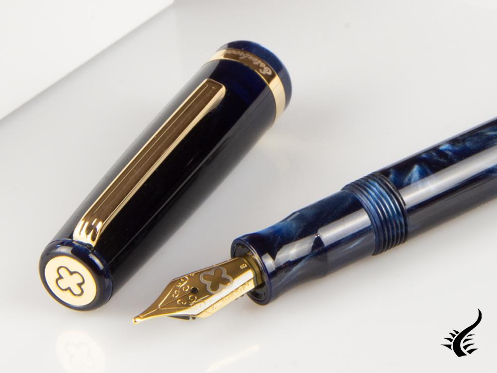 Esterbrook JR Capri Fountain Pen, Marbled resin, Blue, EJR-BLUE