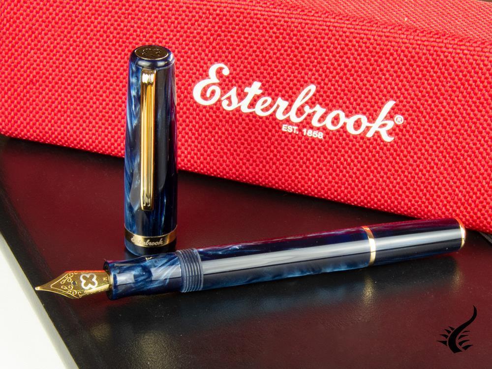 Esterbrook JR Capri Fountain Pen, Marbled resin, Blue, EJR-BLUE