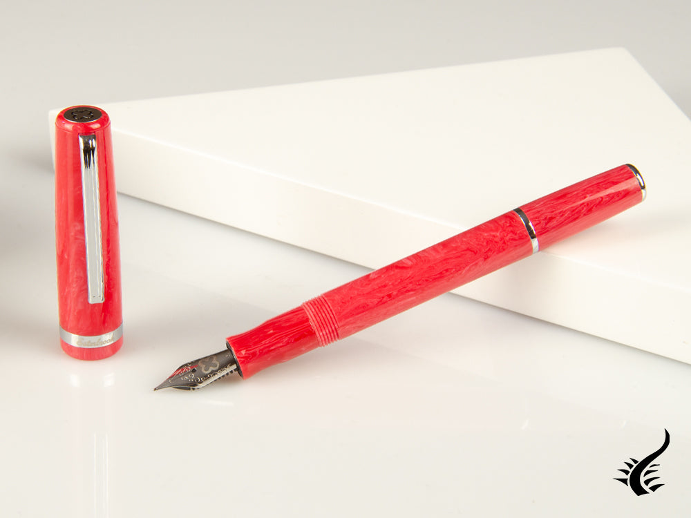 Esterbrook JR Carmine Fountain Pen, Marbled resin, Red, EJR-RED