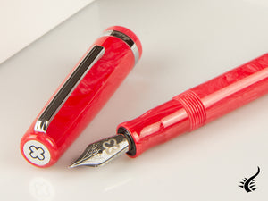 Stylo plume Esterbrook JR Carmine, résine marbrée, rouge, EJR-RED