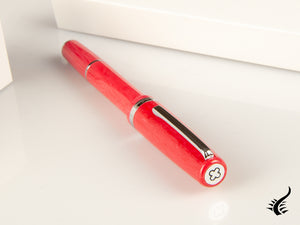 Stylo plume Esterbrook JR Carmine, résine marbrée, rouge, EJR-RED