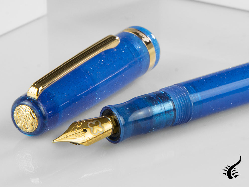 Esterbrook JR Fantasy Fountain Pen, Marbled resin, Blue, EJRF