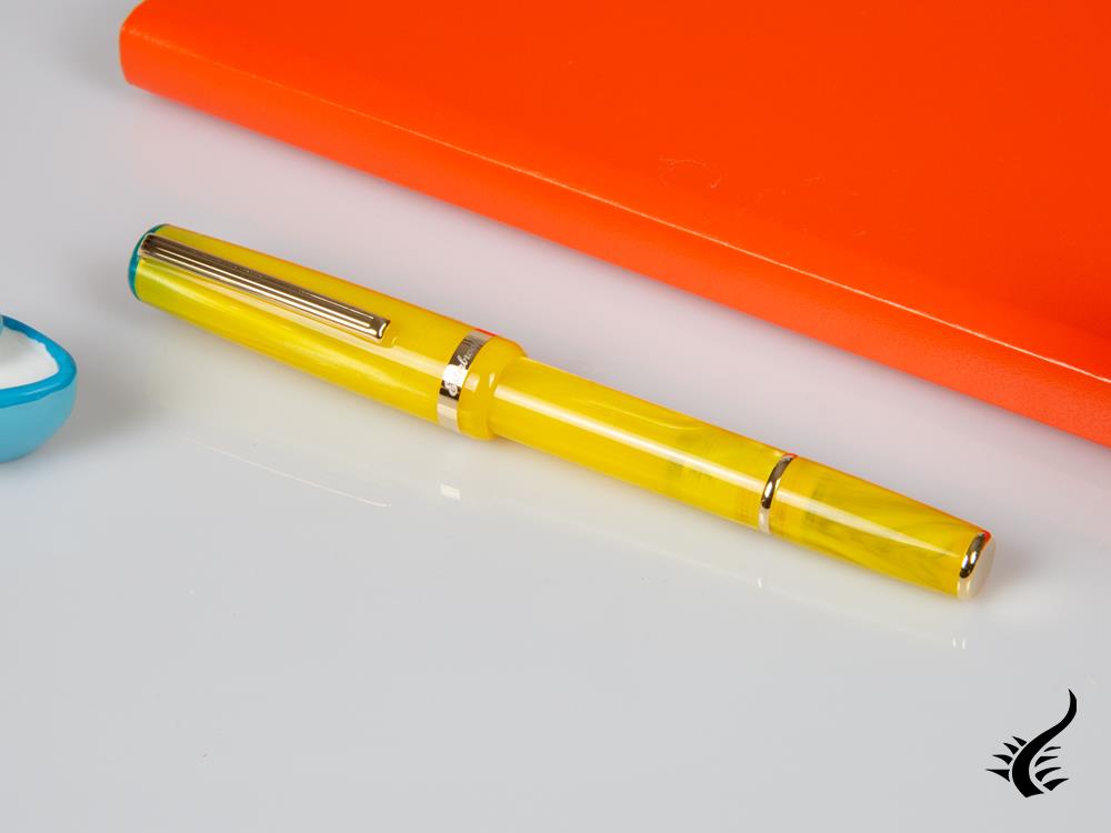 Stylo plume Esterbrook JR Paradise Lemon Twist, résine, jaune, EJRLT