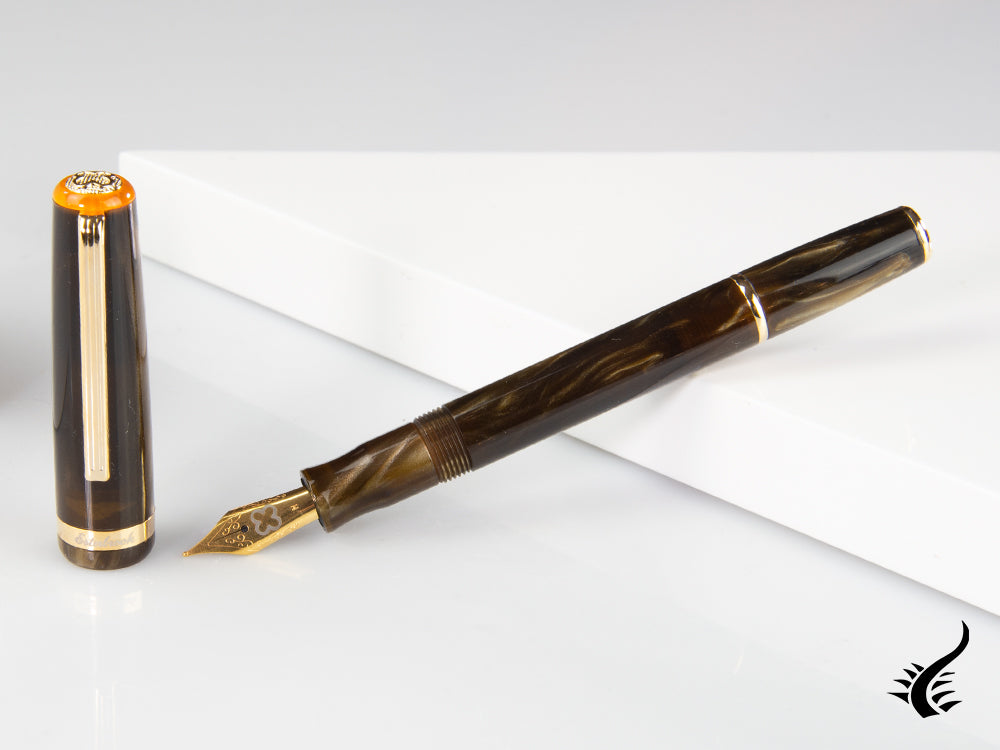 Esterbrook JR Pumpkin Latte Fountain Pen, Marbled resin, Brown, EJRPL