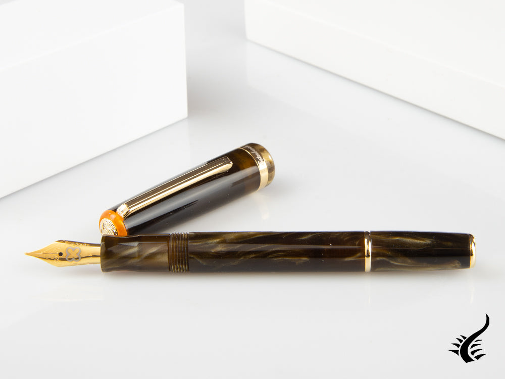 Esterbrook JR Pumpkin Latte Fountain Pen, Marbled resin, Brown, EJRPL