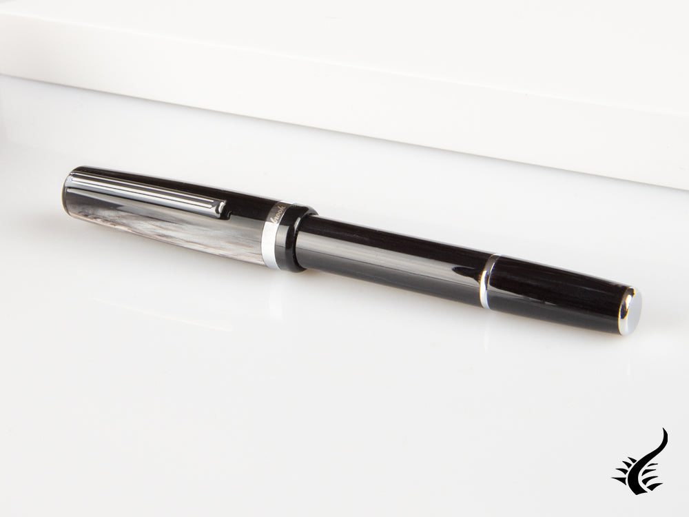 Esterbrook JR Tuxedo Fountain Pen, Marbled resin, Black, EJR-BLACK