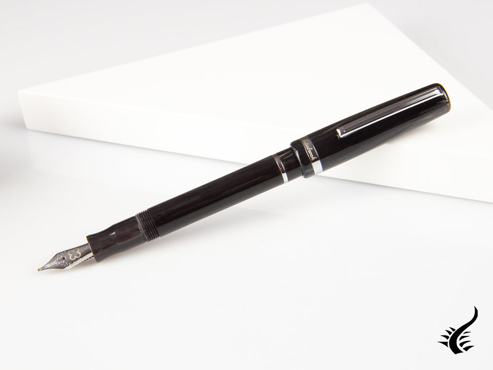 Esterbrook JR Tuxedo Fountain Pen, Marbled resin, Black, EJR-BLACK