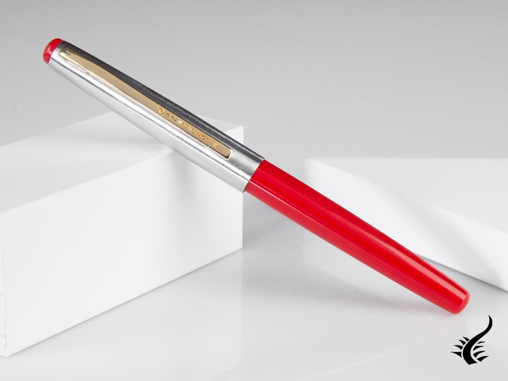 Esterbrook Phaeton 300R Fountain Pen, Red Resin, Chrome, E326