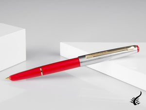 Stylo plume Esterbrook Phaeton 300R, résine rouge, chrome, E326