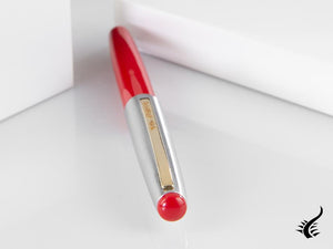 Esterbrook Phaeton 300R Fountain Pen, Red Resin, Chrome, E326