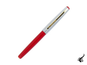 Esterbrook Phaeton 300R Fountain Pen, Red Resin, Chrome, E326